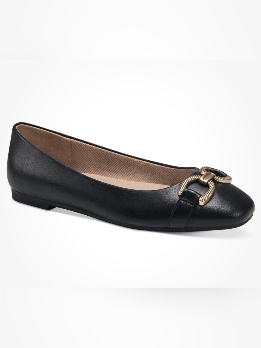 Giani Bernini Brookee Memory Foam Ballet Fla Black 8.5M
